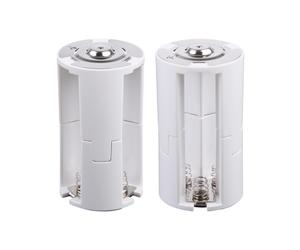 3 Adaptador de conversión de pilas AA a D DIY 3 cajas de soporte de pilas de tamaño AA a D para cocinas de gas, juguetes Radios