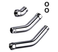 3 adaptadores de manguera de ducha ajustables de 135 grados, accesorio de baño para duchas de mano y superiores, uso diario, accesorio de ducha de acero inoxidable