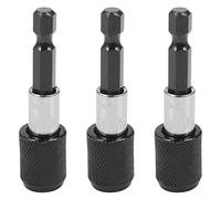 3 adaptadores de portabrocas hexagonales de liberación rápida de 1/4 pulgadas