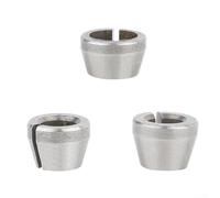 3 adaptadores de portabrocas para equipos de grabado y enrutadores de madera compatibles con tamaños de soporte de herramientas de 6 mm, 6,35 mm, 8 mm