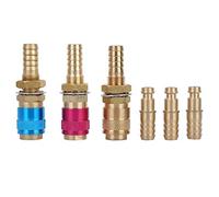 3 adaptadores M10 para manguera refrigerado por agua y gas, conector rápido, conector rojo, amarillo y azul para antorcha de soldadura TIG