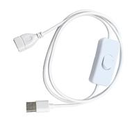 3 adaptadores USB de viaje con palanca de 2 A de aislamiento rápido para lámparas/dispositivos, cable USB de 3.3 pies con interruptores