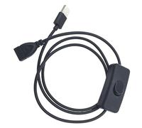 3 adaptadores USB de viaje con palanca de 2 A de aislamiento rápido para lámparas/dispositivos, cable USB de 3.3 pies con interruptores