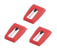 3 agujas tocadiscos, aguja de tocadiscos, agujas de tocadiscos, accesorios de repuesto, lápiz de diamante para tocadiscos, fonógrafo