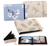 3 álbumes de fotos, álbum de fotos, 100 fotos para insertar, formato 10 x 15 cm, perfecto para bodas, fotos familiares, obras de arte o postales