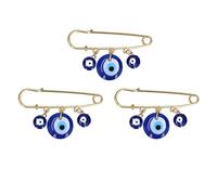 3 Alfileres para Cochecito de Mal de Ojo, con Forma de Ojos Azules, Alfileres para Ropa, Colgantes, Decoraciones, Nociones de Costura, Suministros para Ropa, Bolsa, Bufanda,