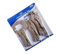 3 alicates de bloqueo de abrazadera C con almohadilla giratoria, abrazaderas de soldadura para trabajo de madera y soldadura de acero al carbono