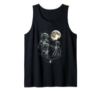 3 Alien Howling At Moon, Divertido gráfico Vintage de Ciencia ficción de los años 80 y 90 Camiseta sin Mangas