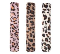 3 almohadas de menta de gatito - 37 x 6 cm, paquete de 3 unidades interactivas de peluche suave con estampado de leopardo | Cautivador cojín para masticar para gatos, entretenimiento para mascotas