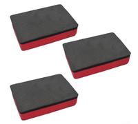3 almohadillas de arcilla para limpieza de coche, bloques de esponja de goma de borrar de barro volcánico para descontaminación de pintura, kit de herramientas de eliminación de esmalte de cera