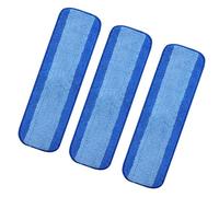 3 almohadillas de microfibra reutilizables y lavables para trapeador de 18 pulgadas, para equipo de limpieza profesional
