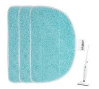3 almohadillas de repuesto para limpiador de vapor Leifheit CleanTenso Power 2.0, 32 x 19,5 cm, microfibra, para todos los suelos, con parte inferior de para CleanTenso Power