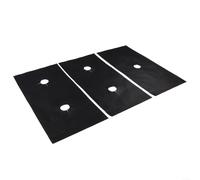 3 almohadillas protectoras de estufa de gas, 54 x 27 cm, extragruesas, resistentes al calor, de fibra de vidrio, para quemador de 5 agujeros, fácil de cortar para adaptarse a la mayoría de cocinas