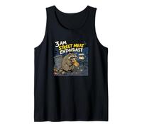 3 Am Street Meat Entusiasta Night Owl Foodie Camiseta sin Mangas