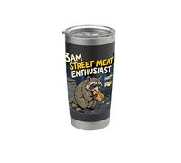 3 AM Street Meat Entusiasta Night Owl Foodie Vaso térmico de acero inoxidable de doble pared