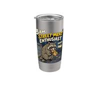 3 AM Street Meat Entusiasta Night Owl Foodie Vaso térmico de acero inoxidable de doble pared
