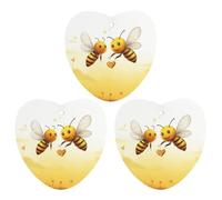 3 ambientadores para coche, colgantes, tarjetas aromáticas, tabletas, colgantes para espejo retrovisor, ambientadores para coche con diseño de abeja, miel y amor, ideales para el interior del coche,