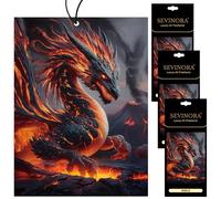 3 ambientadores para coche de vainilla, diseño de dragón, puma, elefante, cigüeña, cigüeña, cigüeña, cigüeña, cigüeña con aroma a vainilla, para interior de coche, tun