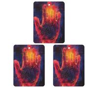 3 ambientadores para coche, tarjetas perfumadas colgantes, pastillas para coche, colgante para espejo retrovisor, ambientadores para coche con huella dactilar para interior de coche, dormitorio, arm
