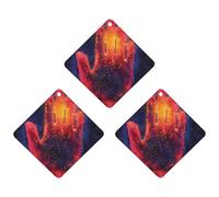 3 ambientadores para coche, tarjetas perfumadas colgantes, pastillas para coche, colgante para espejo retrovisor, ambientadores para coche con huella dactilar para interior de coche, dormitorio, arm