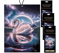 3 ambientadores para coche, vainilla, aroma de cisne con aroma a vainilla, perfume interior, tuning, decoración de coche