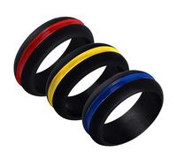 3 anillos de silicona para pareja, 10, elegantes, unisex