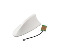 (3) Antena aérea decorativa universal para techo de coche, con diseño de aleta de tiburón, con adhesivo