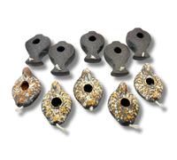 3 Arches USA 10 Rplicas Lmparas de aceite de arcilla antiguas con mechas - Lmparas de tierra santa herodiana para aceite de oliva - Judaica bblic