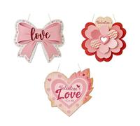 3 artículos Mejoras de pared con tema de emoción de madera para celebraciones especiales Navidad e incidentes importantes Opción de regalo hecho a mano Cubierta de pared de madera para amantes