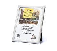 3-B Marco de Foto JENA - blanco - 15x20 cm marco para fotos de madera de pino con cristal acrílico