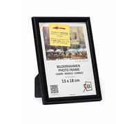 3-B Marco de Foto JENA - negro - 13x18 cm marco para fotos de madera de pino con cristal acrílico