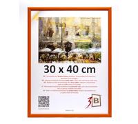3-B Marco de Foto MAUI - naranja - 30x40 cm - marco para fotos de madera con cristal acrílico