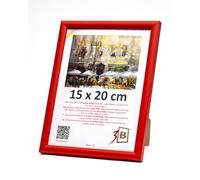 3-B Marco de Foto MAUI - rojo - 15x20 cm - marco para fotos de madera con cristal acrílico