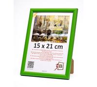 3-B Marco de Foto MAUI - verde - 15x21 cm (A5) - marco para fotos de madera con cristal acrílico