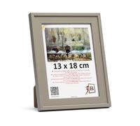 3-B Salo - Marco de fotos de madera con cristal acrílico (13 x 18 cm), color marrón café