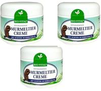3 bálsamos de crema de marmota Bio Vital, cuidado de la piel, 3 x 125 ml