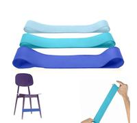 3 bandas elásticas para sillas, bandas para sillas para personas con TDAH, autismo e hiperactividad (0,4, 0,6, 0,8 mm, azul)