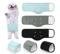 3 bandas reutilizables para el vientre de perro macho, pañales para perros machos con forro de pañales, pañales súper absorbentes para perros para incontinencia, cirugía, viajes, S