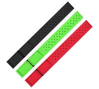 3 bandas suaves para monitor de frecuencia cardíaca Coros, ajustable, correa de repuesto para monitor de frecuencia cardíaca Orange Theory, para Theory Fitness (negro, verde, naranja-rojo)