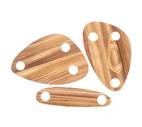 3 bandejas de madera for vino, plato de cóctel, plato de madera for servir, bandeja for servir, bandeja for servir, tabla de charcutería, tablas for botellas de vino, bandejas flotantes de madera, ban