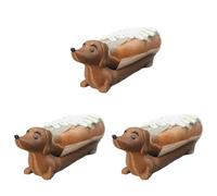 3 bandejas de perro, divertida bandeja para servir sushi con perritos calientes, plato de comida para dulces, platos de cena de perro, lindos sándwiches con de perro