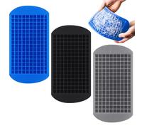 3 bandejas pequeñas para cubitos de hielo, mini bandeja de silicona para cubitos de hielo, molde para cubitos de hielo pequeños