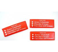 3 barras de chocolate con ración suiza del ejército de 50 g