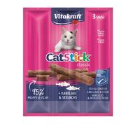 3 barritas Vitakraft Cat Stick Classic con Bacalao y Atún