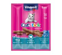 3 barritas Vitakraft Cat Stick de Pescado y Omega 3