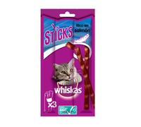 3 barritas Whiskas Sticks Snacks Salmón para Gatos