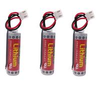 3 baterías MAXELL ER6C AA3.6V1800mAh para PLC Mitsubishi FX F2-40BL con enchufe.