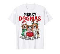 3 Beagle Christmas Dogmas Cheer Disfraz de dueño de Perro Feliz Camiseta