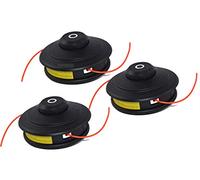 3 bobinas de punta automática de doble rosca compatibles con Fuxtec y otras desbrozadoras