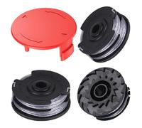 (3 bobinas y 1 tapa) Bobina de repuesto para cortabordes, F016800351 Tapa de Bobina de cortacésped Compatible con cortadora de césped Bosch ART 27/27+,ART 30/30+